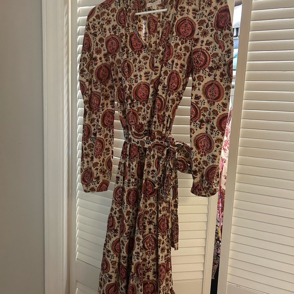 Bohemian Paisley Long Sleeve Dress